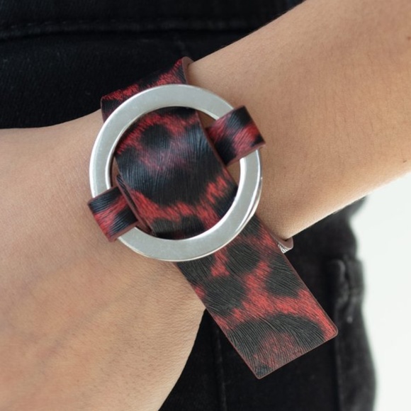 paparazzi Jewelry - 4 for $20 ❤️ Red Cheetah 🐆 Leather Wrap Bracelet